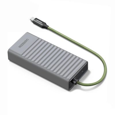 Ugreen 2-in-1 memory card reader with organizer - gray
