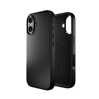 4. Puro Icon Mag Pro Liquid Silicone Case for iPhone 17, MagSafe Compatible, with Camera Protection and Aluminum Buttons - Black