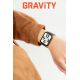 3. Smartwatch Gravity White Black 2 Straps GT17-8