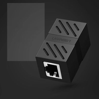 11. Ugreen Network Connector Ethernet RJ45 10 Gbps Network Cable Connector Black (NW114 20390)