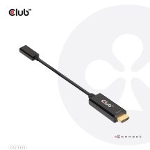 CLUB 3D CAC-1333 Cable Adapter 0.22m HDMI Type-A (Standard) USB Type-C Black