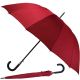 Long semi-automatic umbrella with 16 ribs, red, SEMI LINE