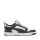 11. Puma Rebound V6 Lo Mid kids' shoes white and black 393833 01