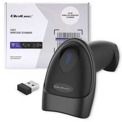 7. Qoltec Barcode and QR Scanner | 1D 2D | USB | Bluetooth