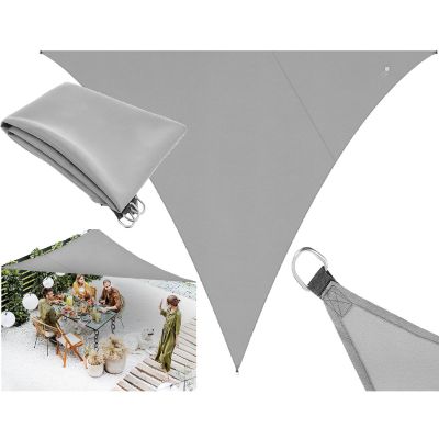 9. GARDEN SUN SAIL TRIANGLE 3X3X3M GRAY