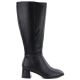 2. Black Sergio Leone KZ-31-S women's leather high-heeled boots