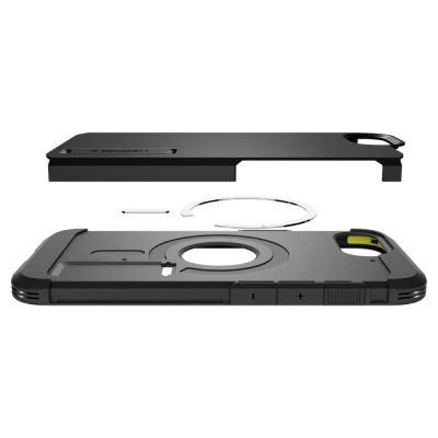10. Spigen Tough Armor Case with MagSafe for iPhone 16e / 17e with Stand - Black