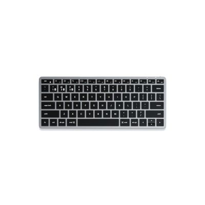 Satechi Slim X1 Keyboard – Bluetooth keyboard for up to three USB-C devices, US (space gray)
