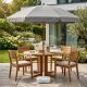 7. GARDEN UMBRELLA 220CM GRAY