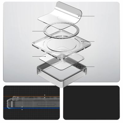 17. Spigen Ultra Hybrid Mag MagSafe Case for Samsung Galaxy S26 Ultra - Clear and White