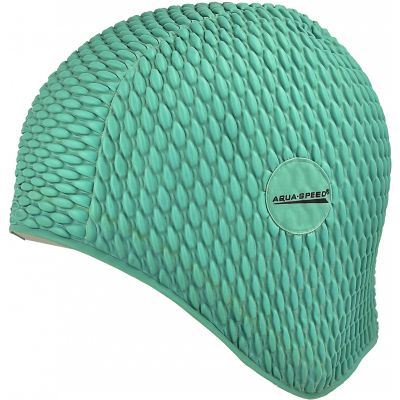 Aqua-Speed Latex Bombastic 04 Green Swimming Cap