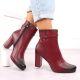 16. Women’s Red Insulated Block-Heel Ankle Boots M.Daszyński AF125-22
