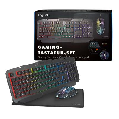 10. LogiLink ID0185 Keyboard Mouse Included Gaming USB QWERTY English Black