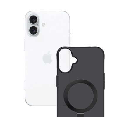 12. 3mk Smoke Case Mag&Stand for iPhone 17 - black