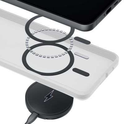 2. 3mk Smoke MagCase for iPhone Air - White-Translucent