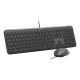 3. Logitech 920-013343 Keyboard Mouse Included Home/Office USB QWERTZ German Graphite
