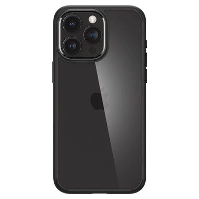 7. Spigen Crystal Hybrid iPhone 15 Pro Case - Black