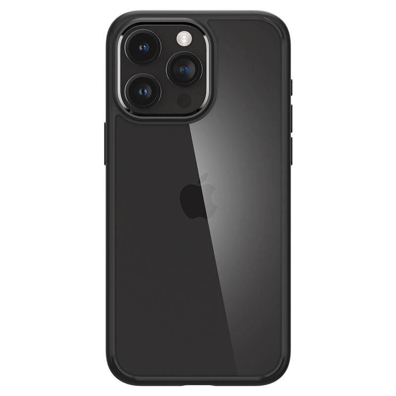 7. Spigen Crystal Hybrid iPhone 15 Pro Case - Black