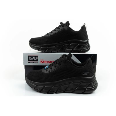 10. Skechers Bobs B Flex women's sneakers fashionable black