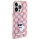 4. Karl Lagerfeld Monogram Choupette iPhone 15 Pro Case - Pink