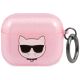 Karl Lagerfeld Glitter Choupette Case for AirPods 3 - Pink