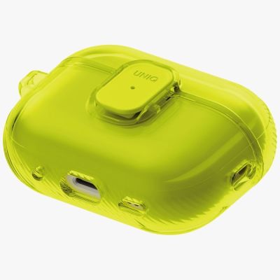 5. Uniq Glase Pro Case for AirPods Pro 3 Lock Case - Transparent Yellow