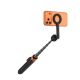 6. Tech-Protect L10S Bluetooth Selfie Stick Tripod - Black and Orange