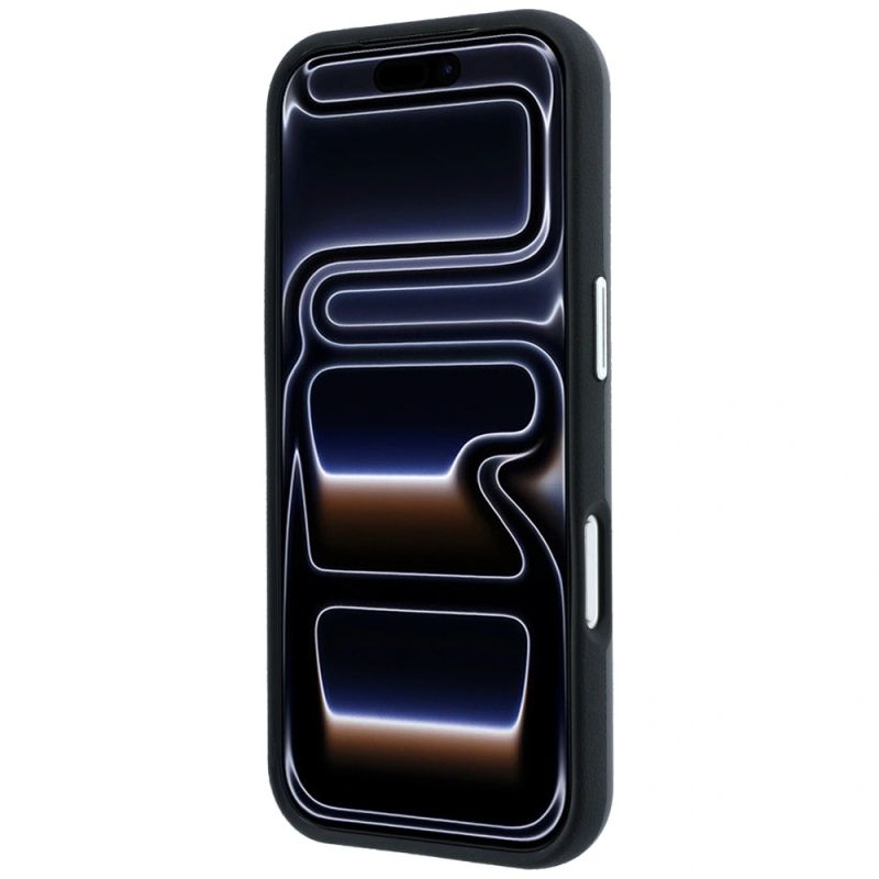 5. BMW Sign Inclined Deboss Letters MagSafe Case for iPhone 17 Pro / 18 Pro - Gray