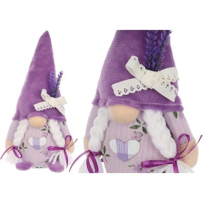 gnome lavender girl 20cm spring decoration