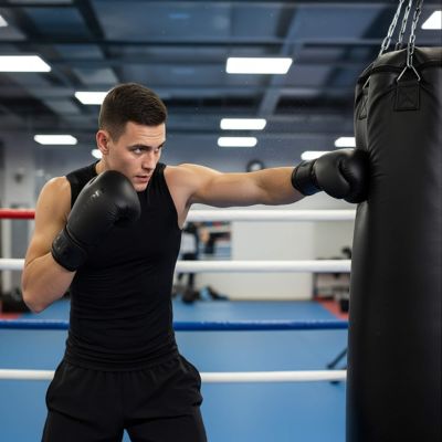 10. Meteor 10 oz Training Boxing Gloves, Velcro, PU