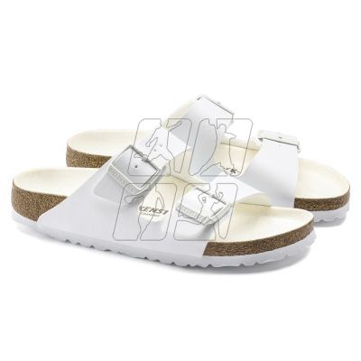 5. Birkenstock Arizona Birko-Flor Regular Women's/Men's Flip-Flops for Wide Feet for Summer White (1019061)