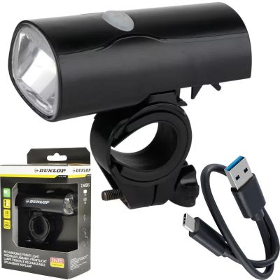 USB-C LED FRONT BIKE LAMP DUNLOP CERTIFIED 2 MODES