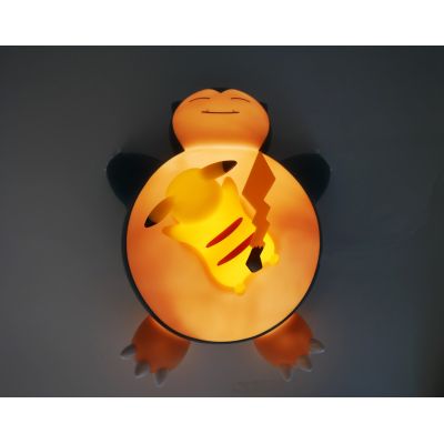 6. TF POKEMON LIGHT-UP FIGURE – SNORLAX & PIKACHU 25 CM