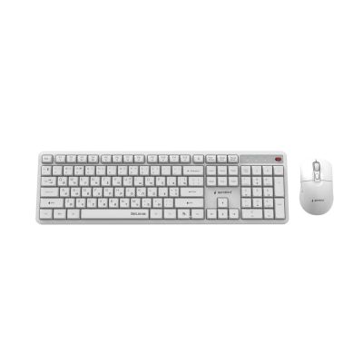2. GEMBIRD WIRELESS KEYBOARD + MOUSE SET SILENT KEY PRO BUSINESS, WHITE, RU LAYOUT