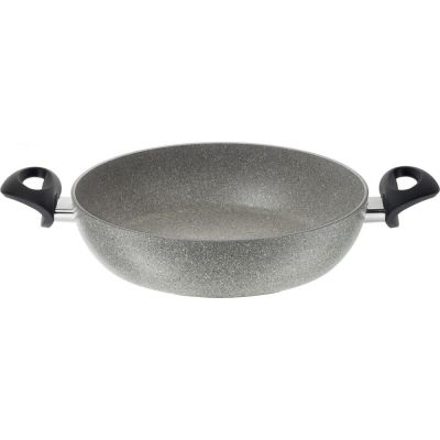 BALLARINI Ferrara deep frying pan with 2 handles, granite, 28 cm, FERG3K0.28D