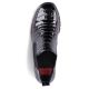 11. Rieker W R474 snakeskin leather ankle boots black