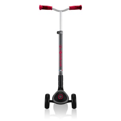 9. Globber Master Prime 3-Wheel Scooter / Black - New Red 664-102