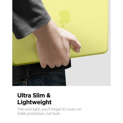 8. Spigen AirSkin Case for MacBook Neo 13" 2026 - Matte Yellow