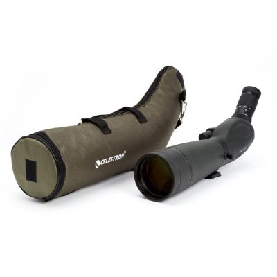 7. Celestron TrailSeeker 80-45 Degree 60x BaK-4 Black Riflescope
