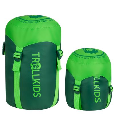 6. Trollkids Kids Fjell Dreamer camping sleeping bag for children, green (950-308)