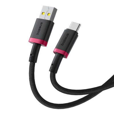 3. Baseus Dura USB-Type C Cable 60W 2m (Red-Black)