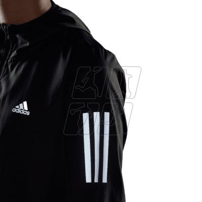 5. Adidas Own the Run Hooded Running Windbreaker W H59271 jacket