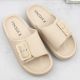8. Vinceza W JAN308 beige buckle flip-flops