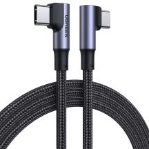 Ugreen US335 70696 angled USB-C - USB-C PD QC FCP 100W 5A 480Mb/s 1m cable - black