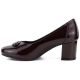 3. Burgundy patent leather pumps on a block heel Potocki JE19511