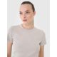 3. Women's slim ribbed t-shirt 4F 4FRSS25TTSHF2696-83S