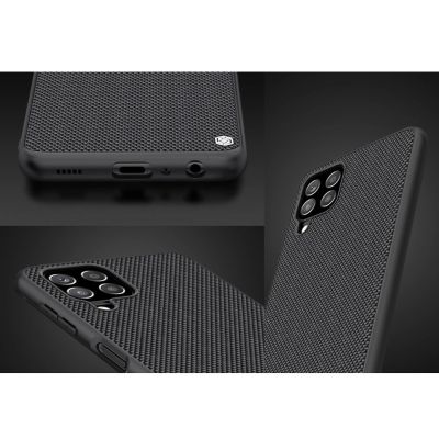 11. Nillkin Textured Case durable reinforced case with gel frame and nylon back for Samsung Galaxy A22 4G black