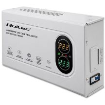 Qoltec Automatic Voltage Stabilizer AVR 3000VA | 1800W | Compact | Toroidal Transformer