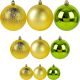 30. DECORATIVE PLASTIC BAUBLE SAFE 46 PCS GOLD MICA