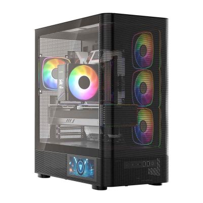 12. MODECOM VOLCANO AQ 400 ARGB MIDI BLACK CASE